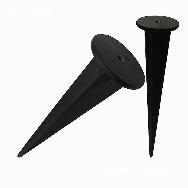 Black Plastic Garden Stake - 6 Pack Lamp Holder35*160mm