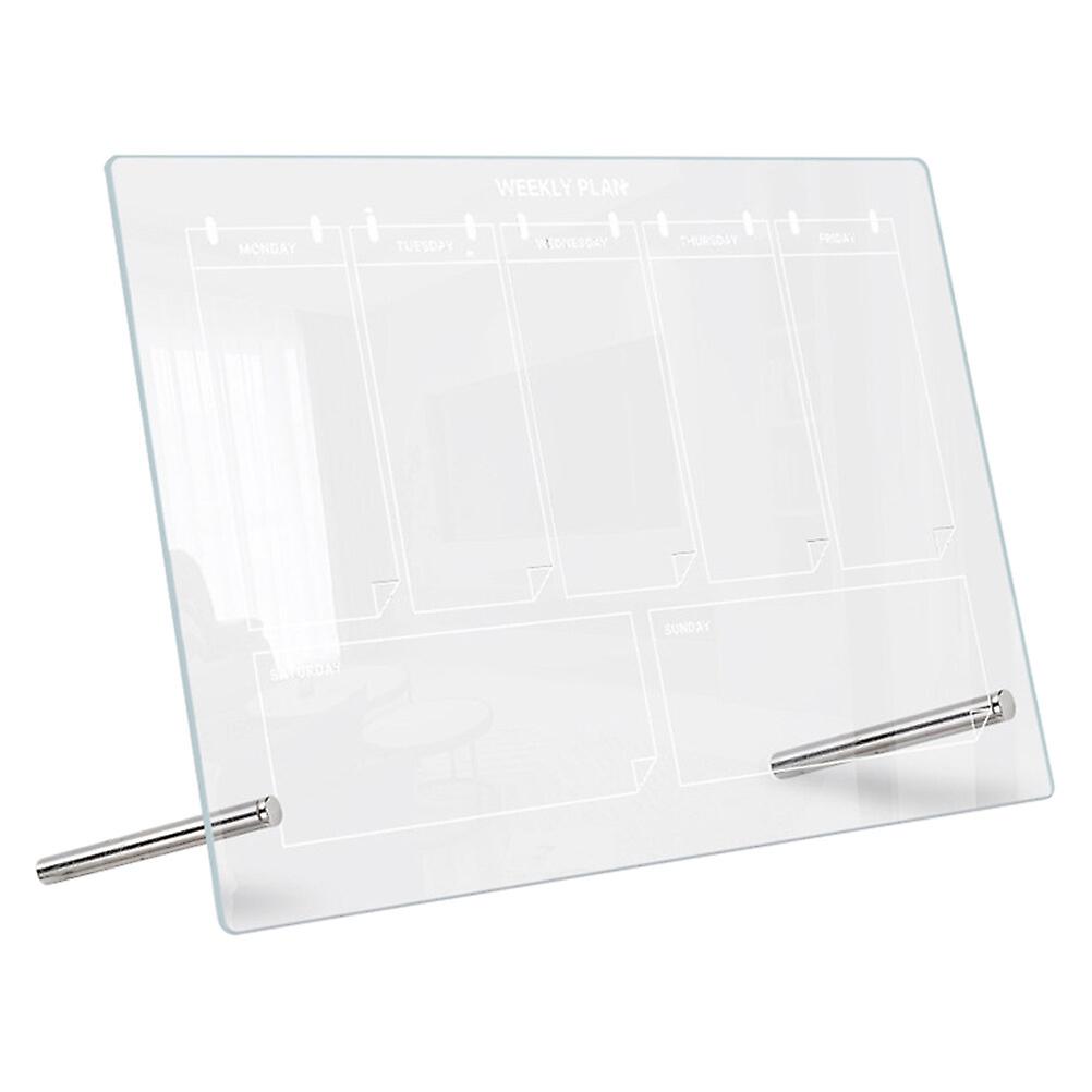 1 Set Tabletop Dry Erase Board Acrylic Whiteboard For Desk Planning Board Transparent Memo Board