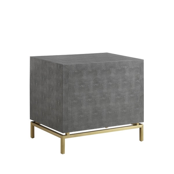 Jalynn 2 Drawers Side Table