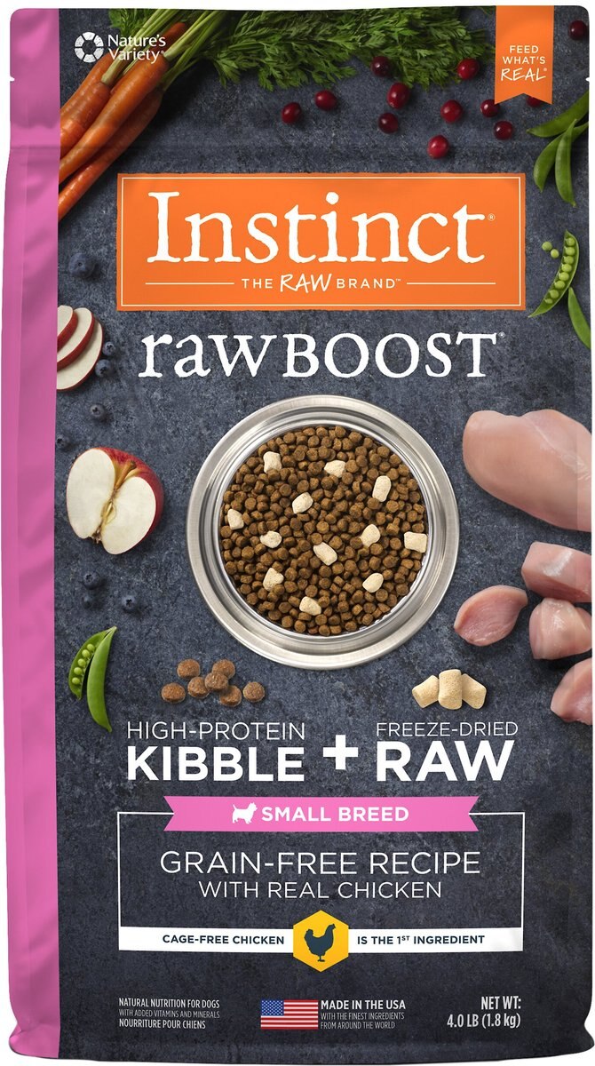 Instinct Raw Boost Small Breed Grain-Free Recipe with Real Chicken and Freeze-Dried Raw Pieces Dry Dog Food