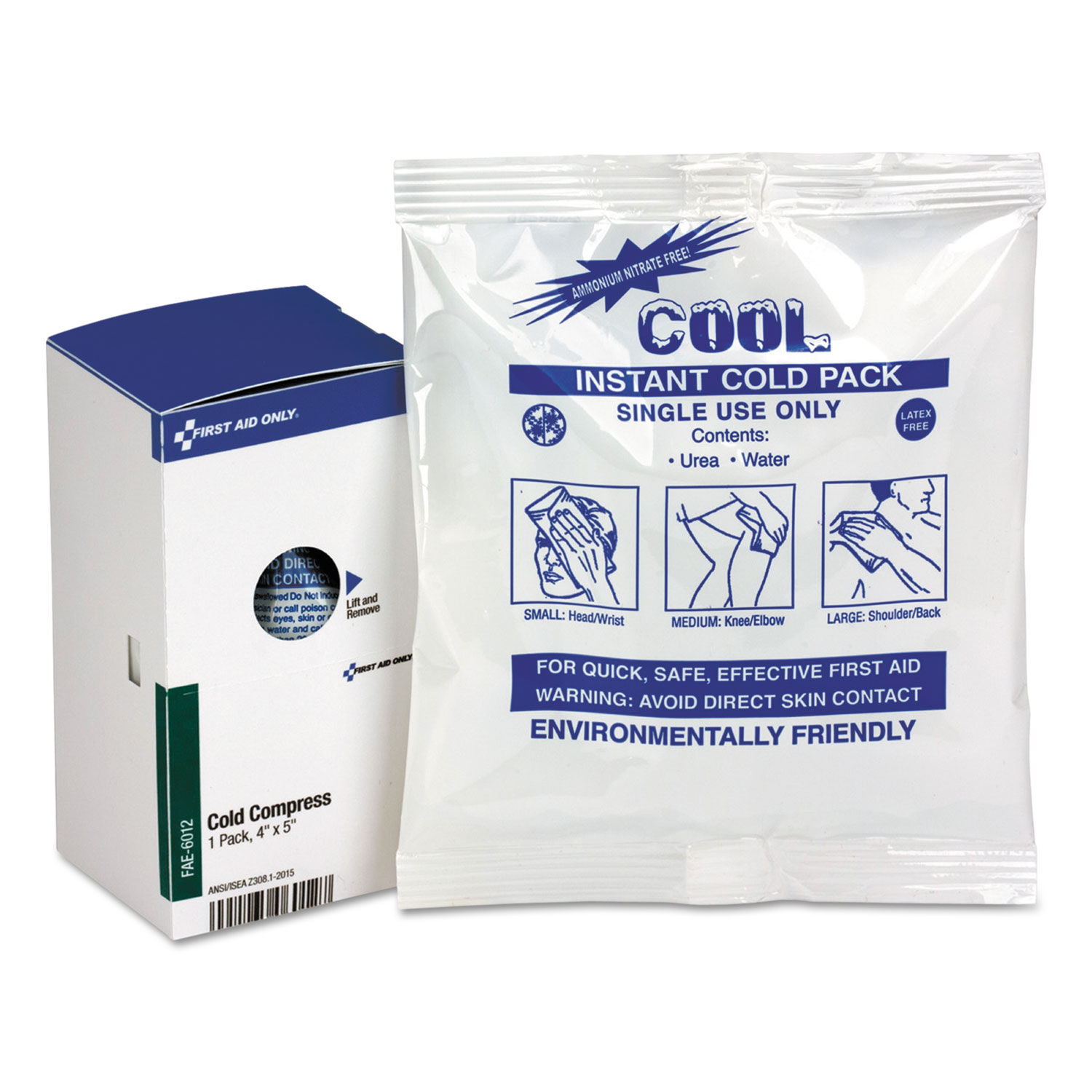 SmartCompliance Instant Cold Compress by First Aid Onlyandtrade; FAOFAE6012