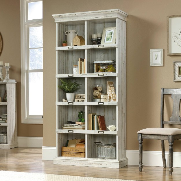 Barrister Lane Tall Bookcase White Plank Sauder