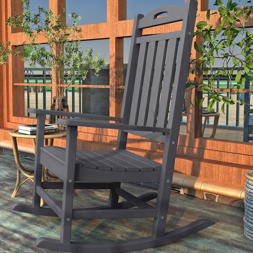 Polydun Outdoor Plastic Rocking Chair