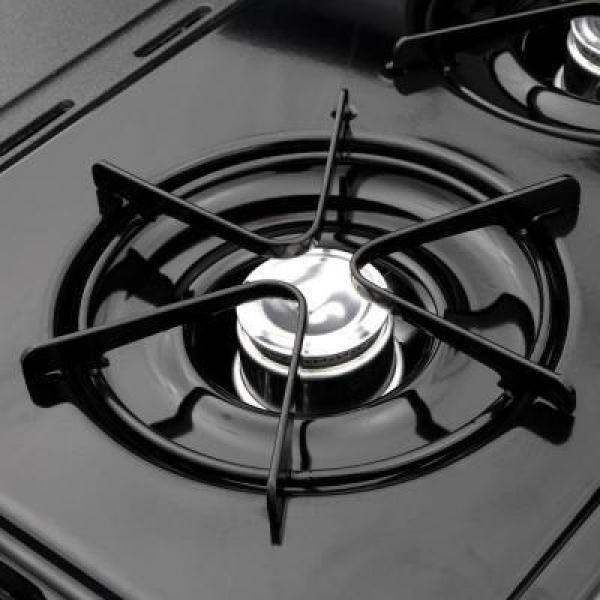 Premier 36 in. 3.91 cu. ft. Freestanding Gas Range in Black SLK100BP