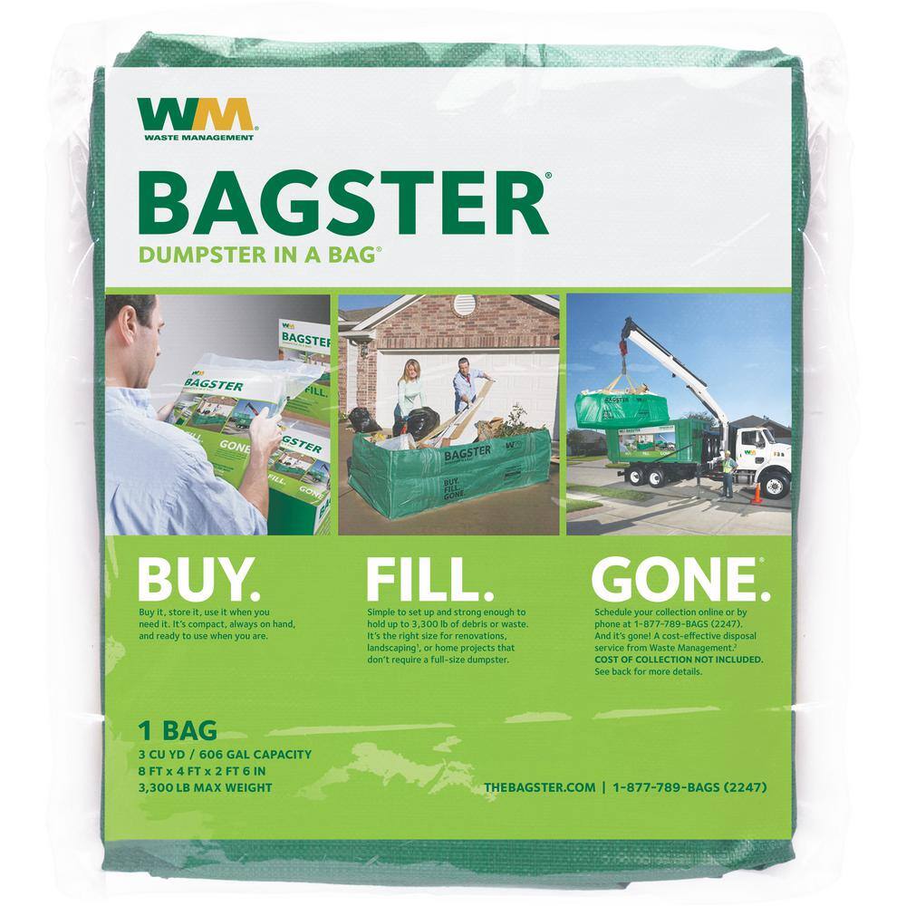 WM Bagster Dumpster in a Bag (Holds up to 3300 lb.) 775-658