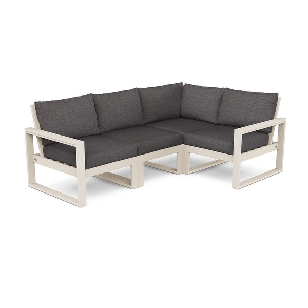 POLYWOOD EDGE 4Piece Modular Deep Seating Set