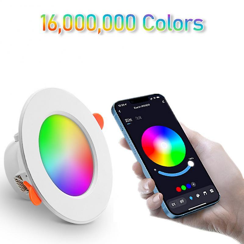 Aubess Led Smart Downlight Indoor Light Spotlight Tuya Bluetooth Control 10w 15w Rgb+cw+ww