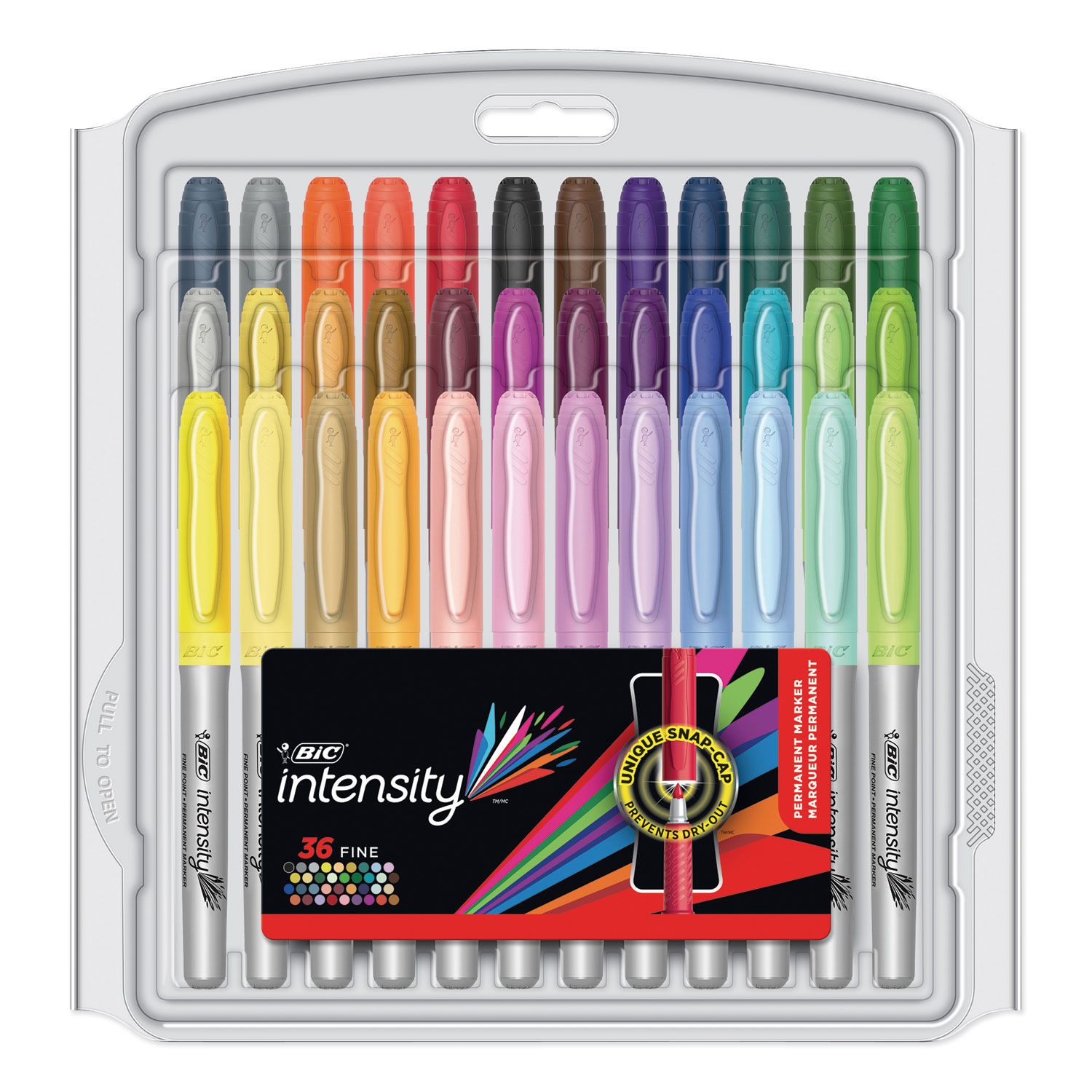 Intensity Fine Tip Permanent Marker Value Pack by BICandreg; BICGXPMP361ASST