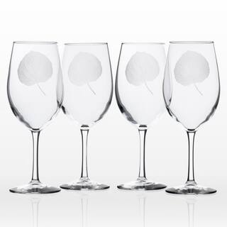 Rolf Glass Aspen Leaf 18 oz. Clear All Purpose Wine (Set of 4) 702261-S4