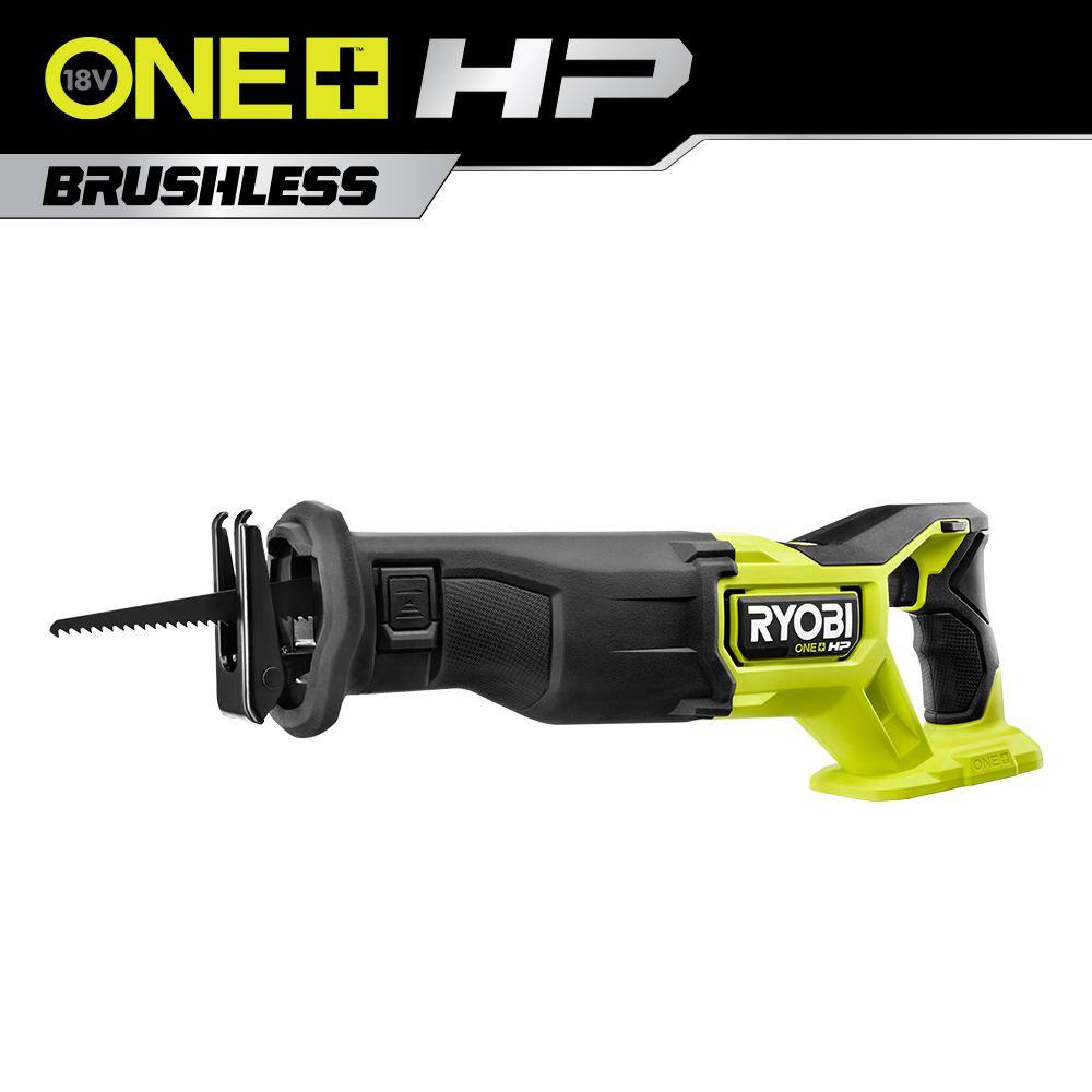 RYOBI ONE+ HP 18V Brushless Cordless Reciprocating Saw (Tool Only) PBLRS01B