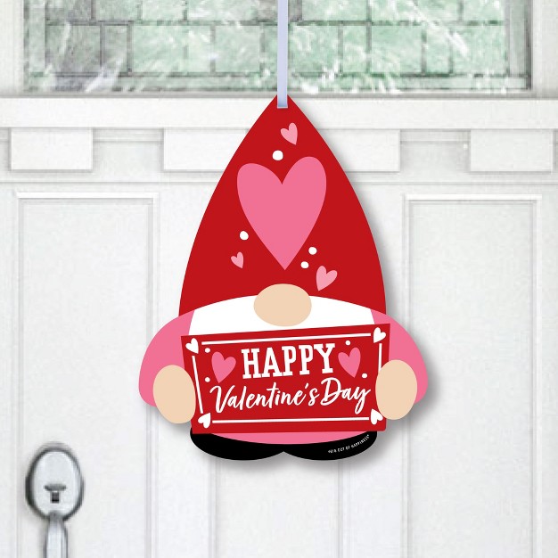 Big Dot Of Happiness Valentine Gnomes Hanging Porch Valentine x27 s Day Party Outdoor Decorations Front Door Decor 1 Piece Sign