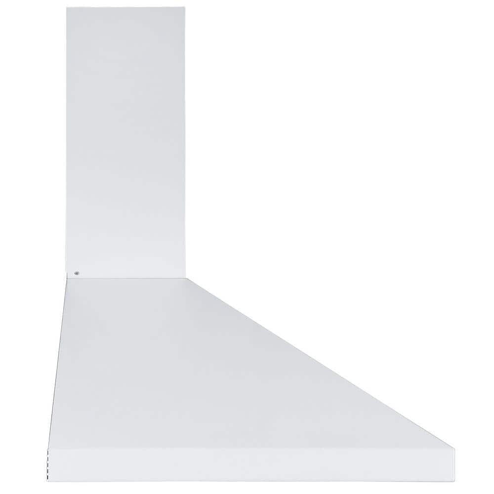 Ancona 36 in 450 CFM Convertible WallMounted Pyramid Range Hood in White