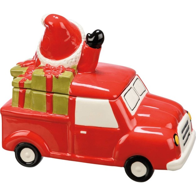 Tabletop Truck amp Santa Treat Jar One Treat Jar Inches Gnome Christmas 112748 Ceramic