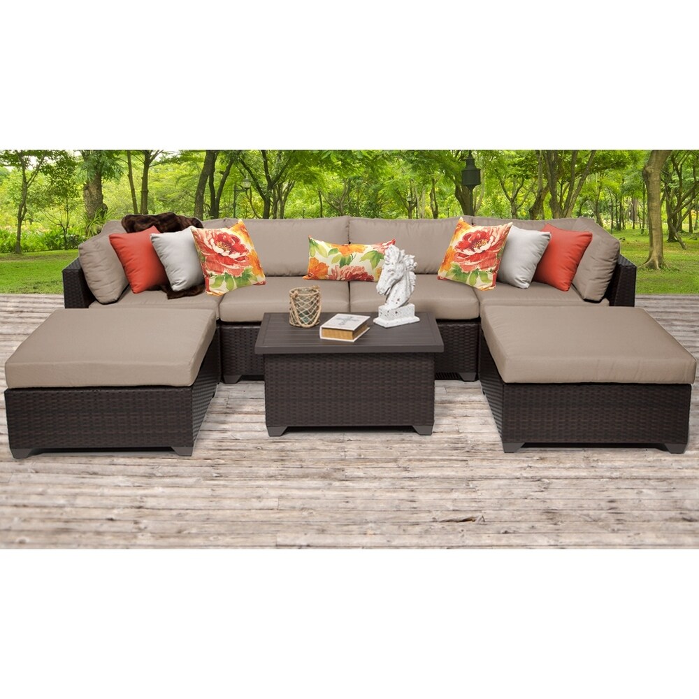 Belle 7 Piece Outdoor Wicker Patio Furniture Set 07b