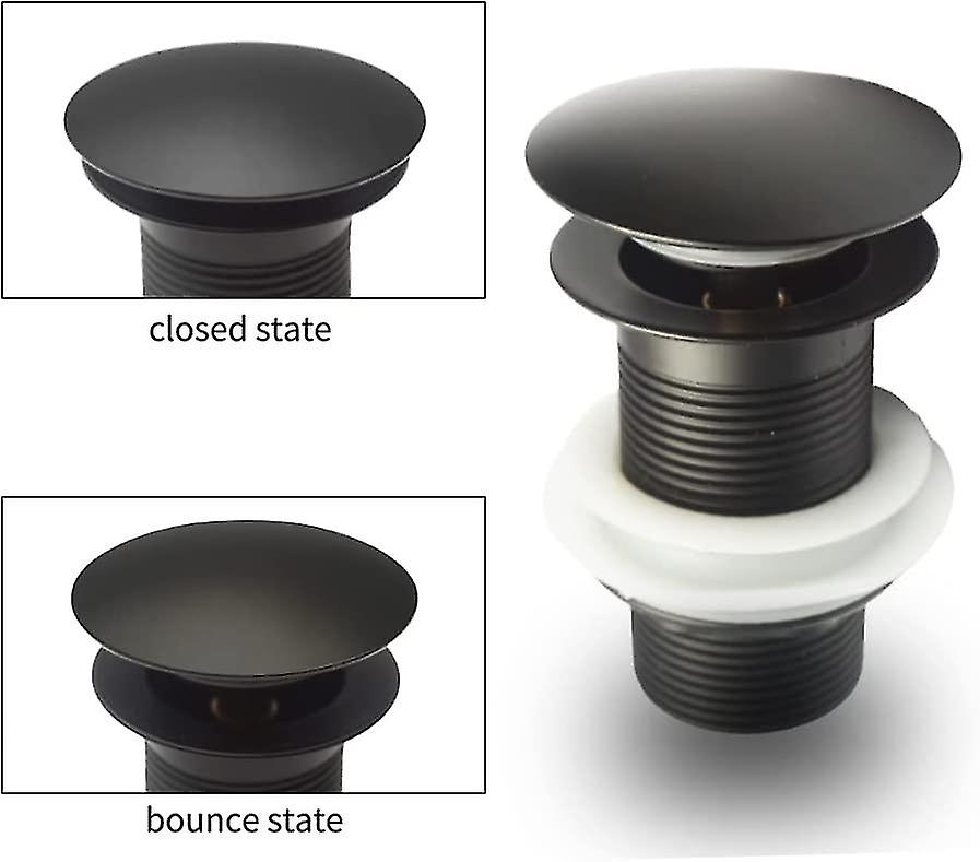 Other Sink Accessory Universal Drain Without Overflow - For Bath And Shower - Black Scrollsqy