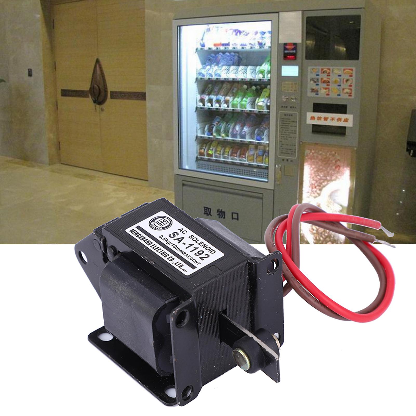Sa-1192 Ac Solenoid Electromagnet Push Pull Type Electric Magnet 220vac 7.8n Stroke 10mm