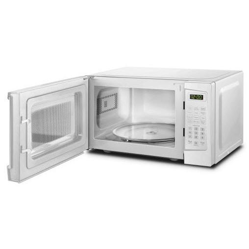 Danby 17-inch, 0.7 cu.ft. Countertop Microwave Oven with Auto Defrost DBMW0720BWW