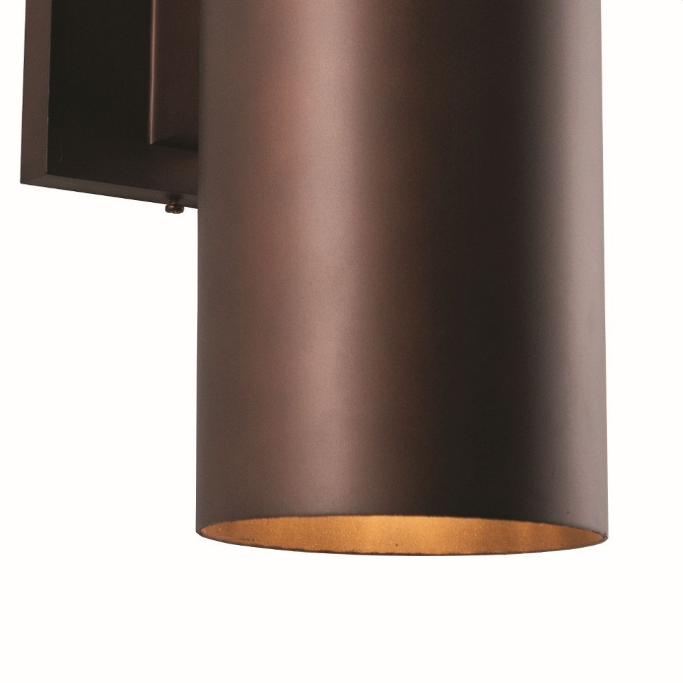 Vaxcel   Chiasso 2 Light Outdoor Wall Sconce in Contemporary and Cylinder Style   Modern   Outdoor Wall Lights And Sconces   by Vaxcel  Houzz