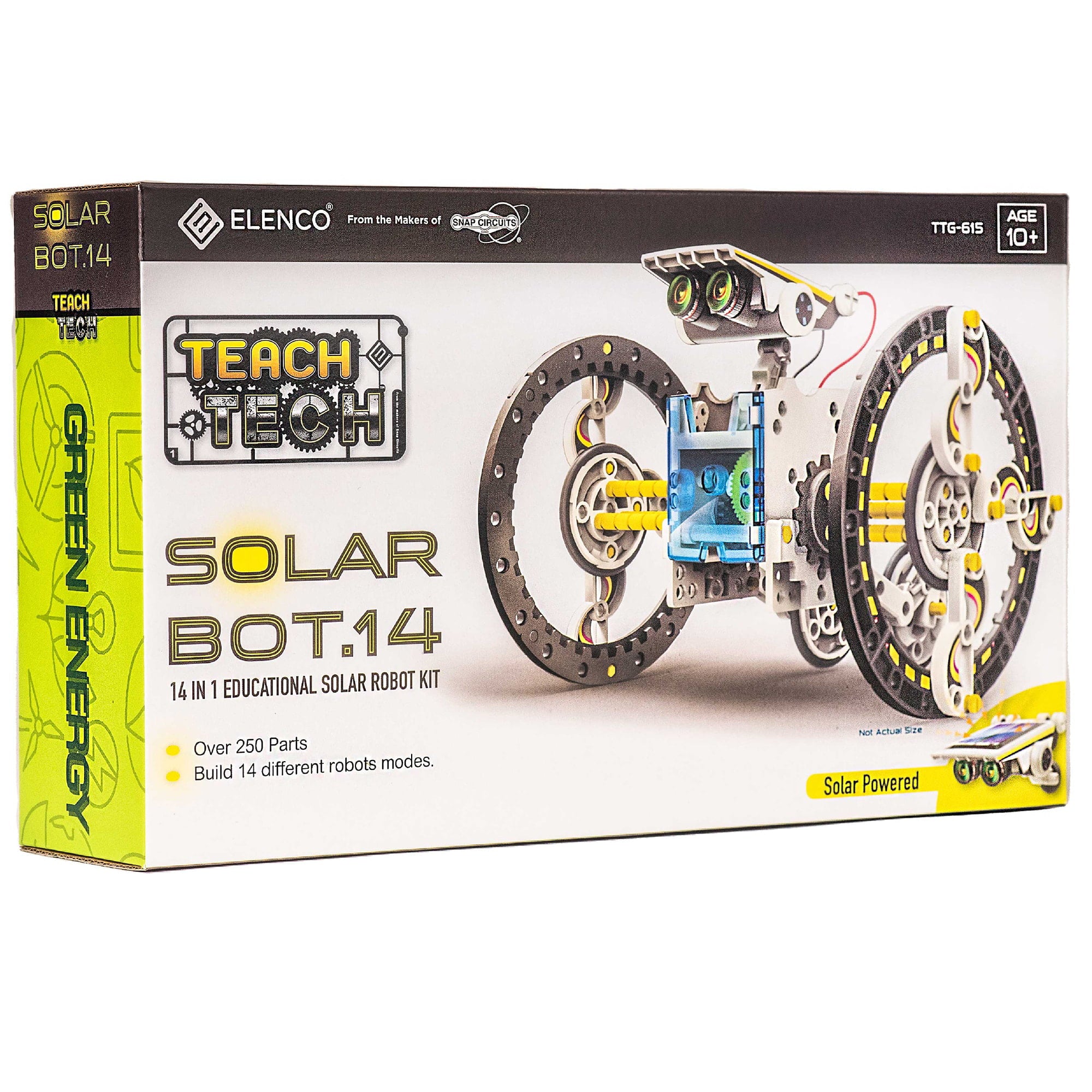 Teach Tech SolarBot.14， Transforming Solar Robot Kit， STEM Learning Toys for Kids 10+