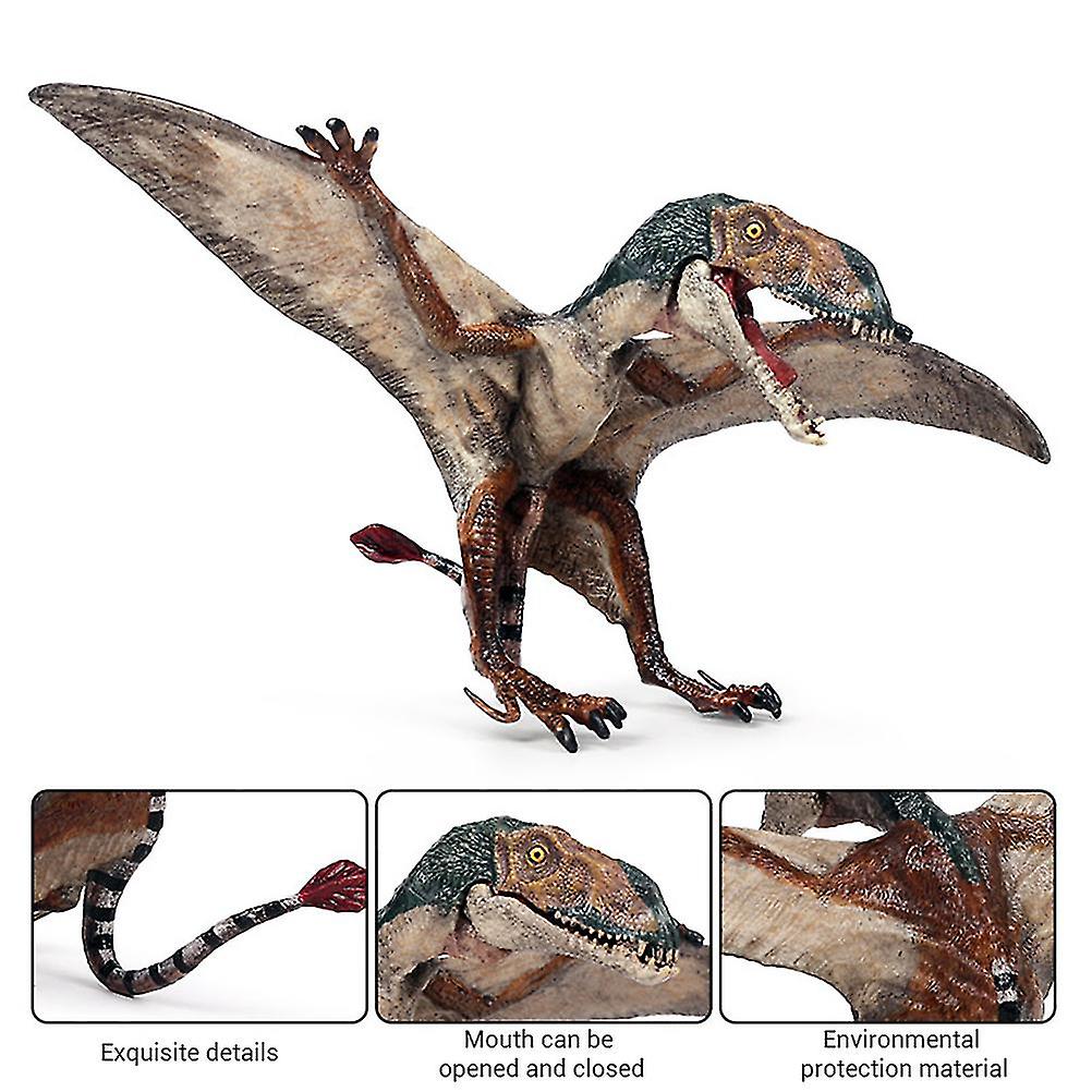 Kids Carnivorous Open Mouth Pterodactyl PVC Dinosaur World Animal Model Action Figures Toy