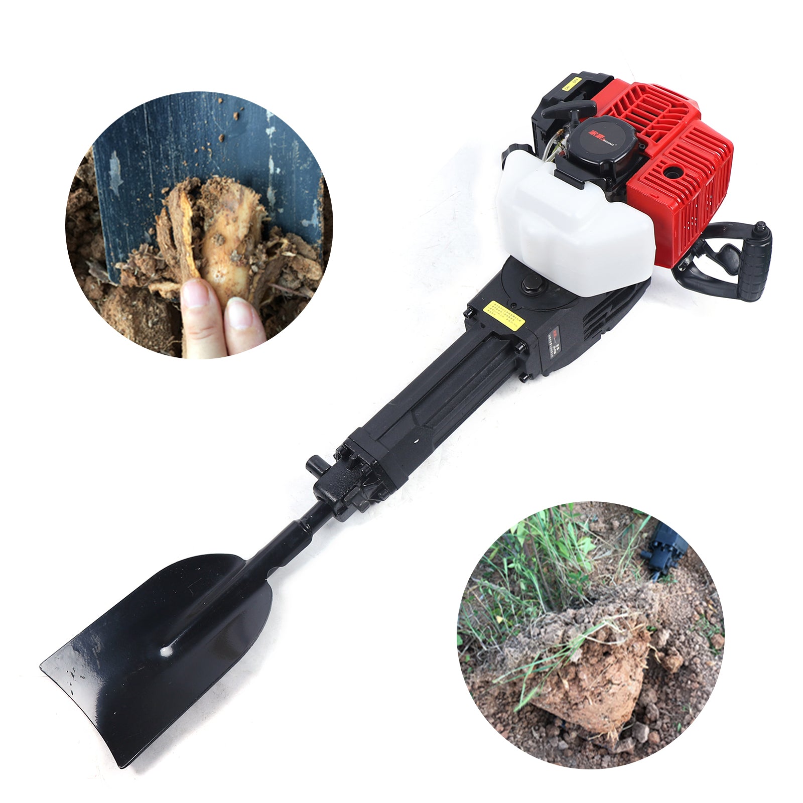 Wuzstar 2 Stroke Portable Gasoline Excavator,Hand-held Garden Tree Digger for Garden Farm and Home