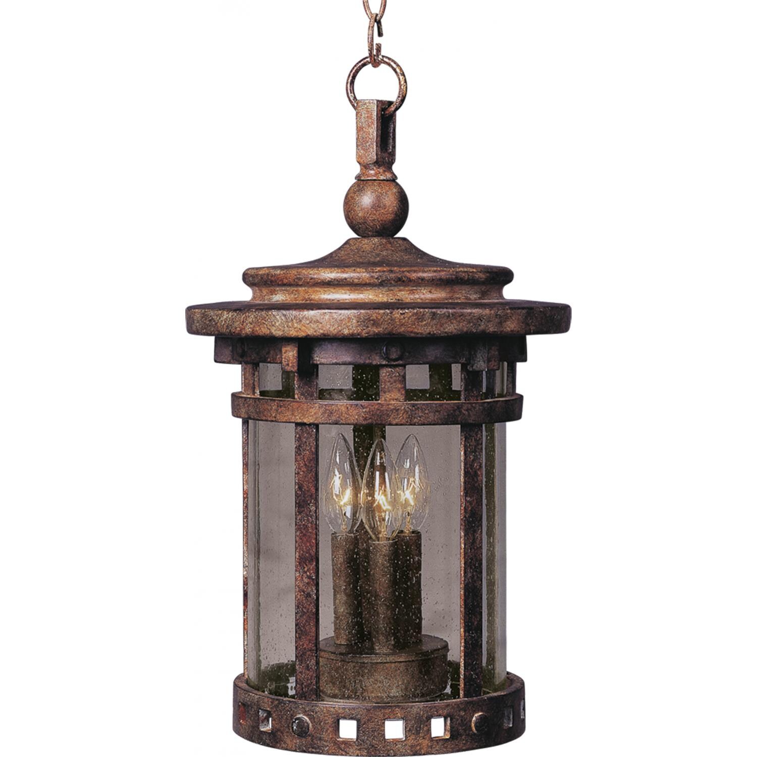 Maxim Santa Barbara DC Three Light 17-Inch Outdoor Hanging Lantern