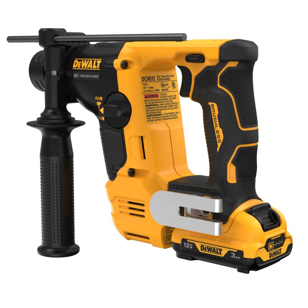 DEWALT XTREME 12V MAX Brushless 9/16 SDS PLUS Rotary Hammer Kit ;