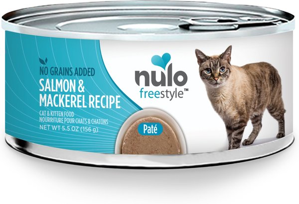 Nulo Freestyle Salmon and Mackerel Recipe Grain-Free Canned Cat and Kitten Food