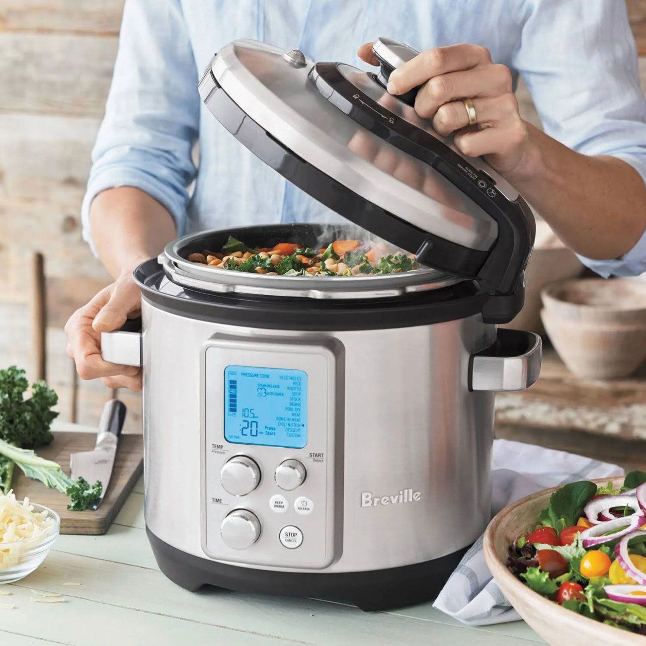 Breville 6 Qt. Fast Slow Pro Pressure Cooker and Slow Cooker