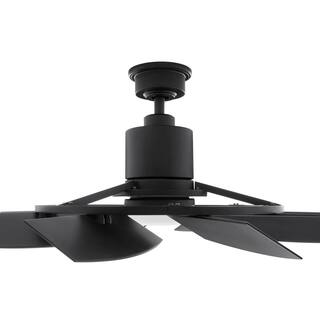 Home Decorators Collection Stonemill 36 in. LED Outdoor Matte Black Ceiling Fan with Light AM689-MBK