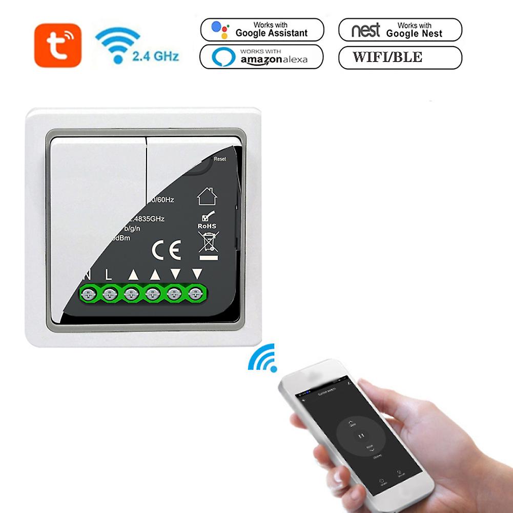 Qs-wifi-cp03 Tuya Wifi Intelligent Curtain Switch Module Home Curtain Modification Module Mobilephone Device Sharing Timing Function App Remotes Contr