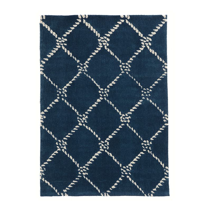 Linon Trio Rope Pattern Rug