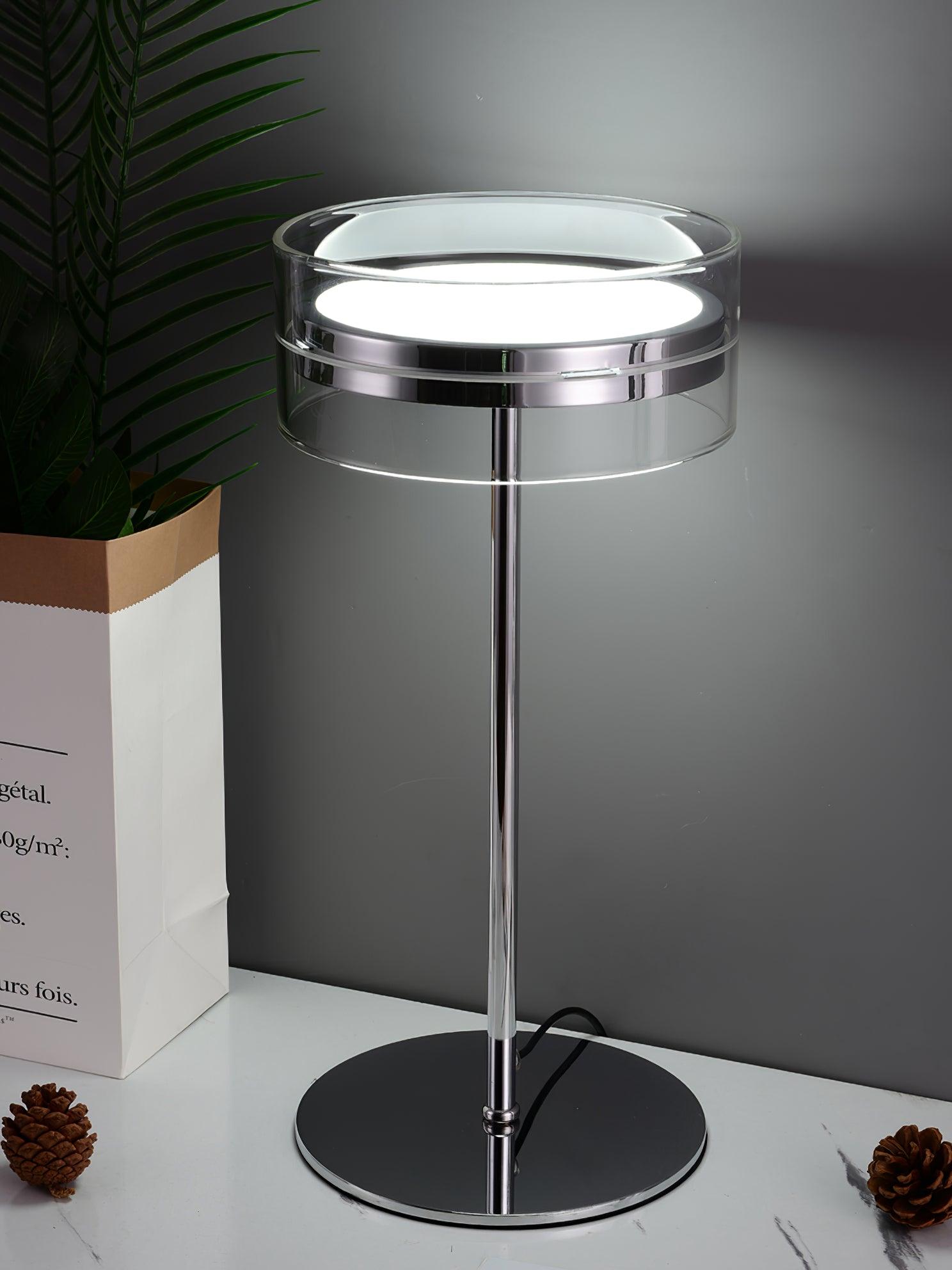 Impex Florina Chrome Table Lamp