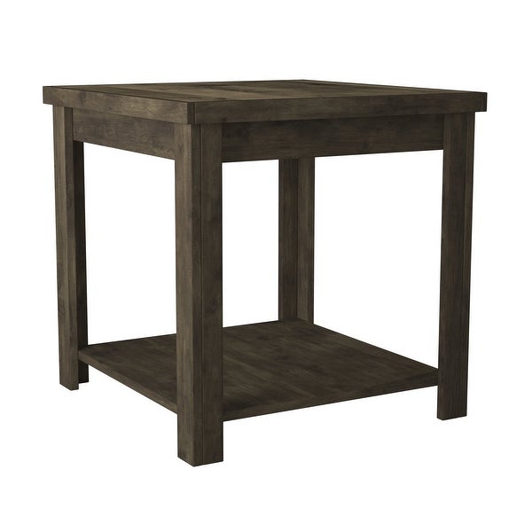 Carbon Loft 24-inch Fully Assembled Brown Side Table