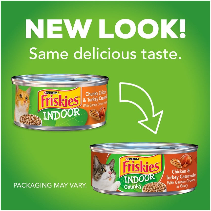 Friskies Selects Indoor Chunky Chicken and Turkey Casserole Canned Cat