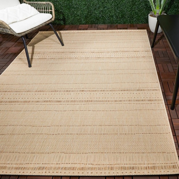 Outdoor Rug Stitched Stripe