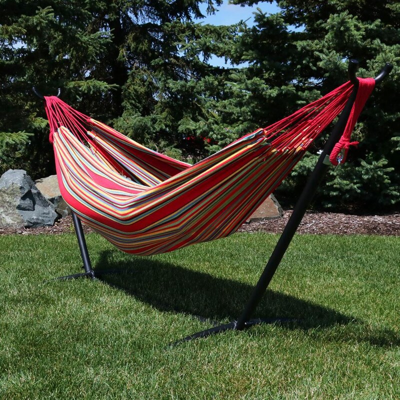 Ultimate Patio Brazilian Double Hammock w/ Stand