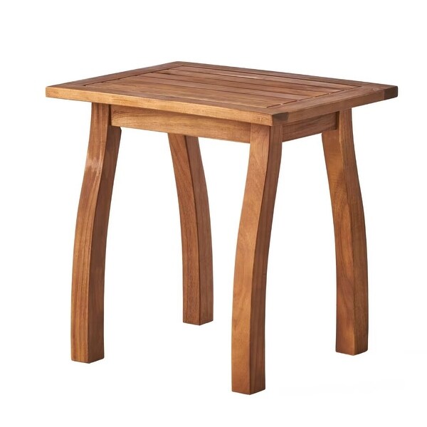 Outdoor Acacia Wood accent side table，for garden and patio