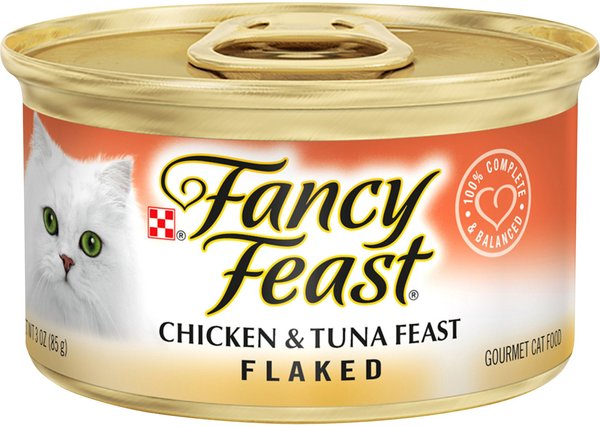 Fancy Feast Flaked Chicken and Tuna Feast Canned Cat Food