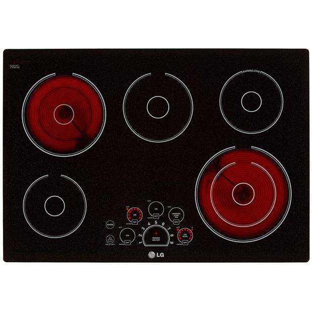 LG 30-inch Built-In Electric Cooktop with SmoothTouch? Controls LCE3010SB