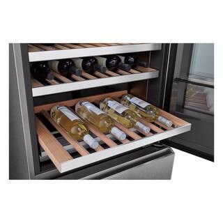 LG SIGNATURE 65-Bottle Freestanding Wine Cellar Smart Beverage Cooler with InstaView  Auto-Open Door Counter Depth URETC1408N