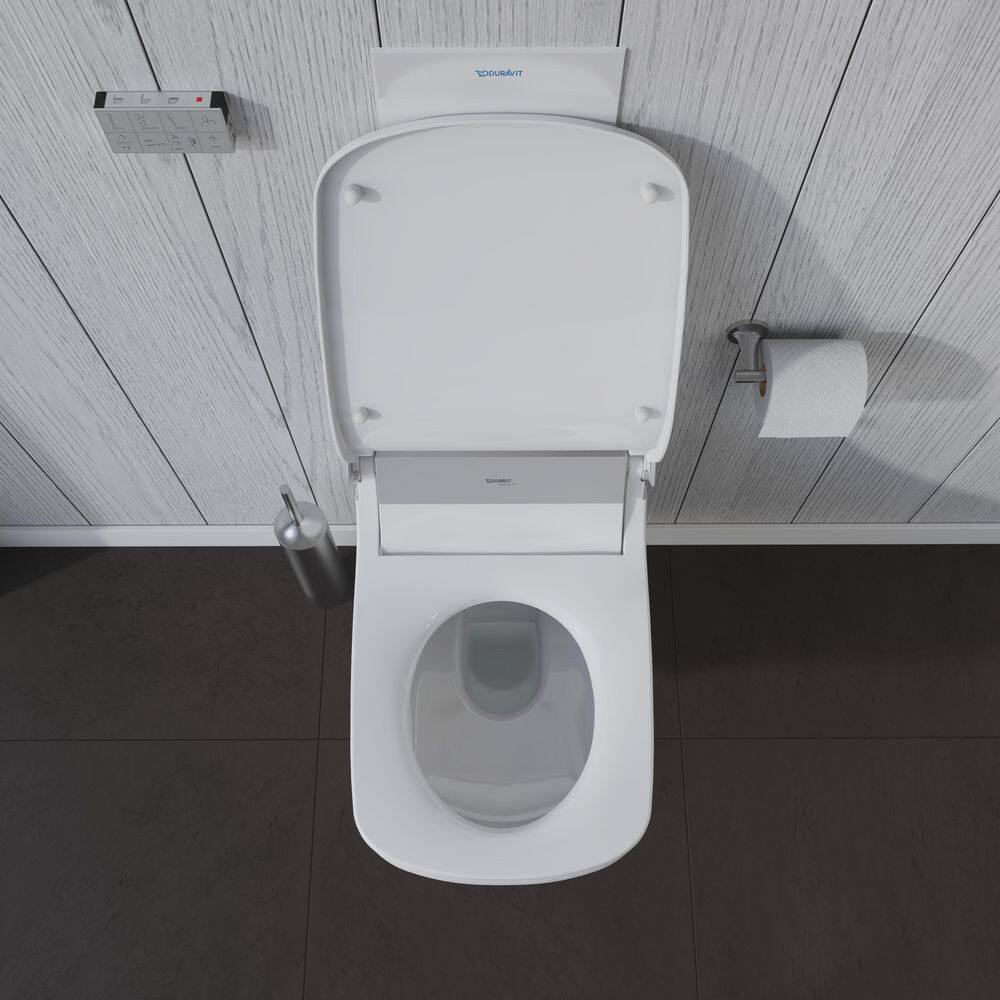 Duravit Starck Electric Bidet Seat For Elongated Toilet in White 610200001001300