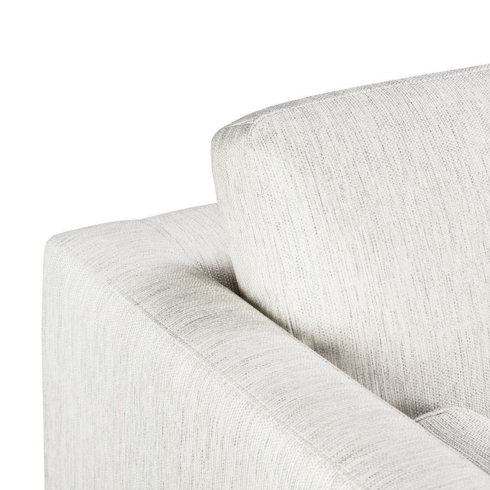 Poly and Bark Napa Fabric Sofa  Bright Ash   Midcentury   Sofas   by Edgemod Furniture  Houzz