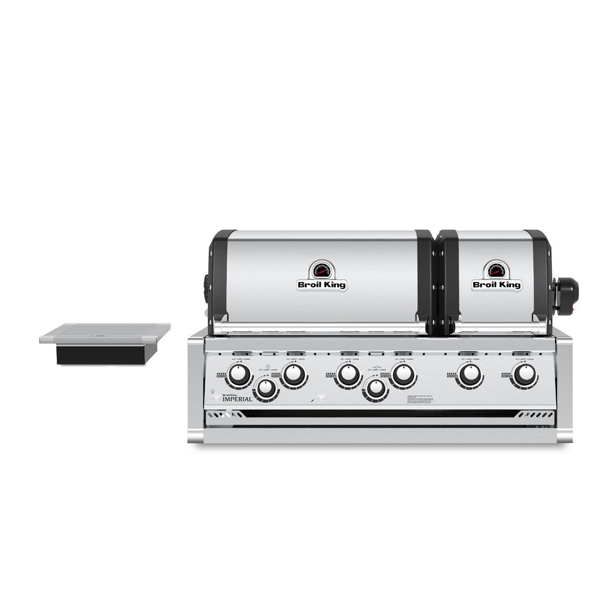 Broil King Imperial S 690i 6-Burner Built-In Propane Gas Grill With Rotisserie and Side Burner