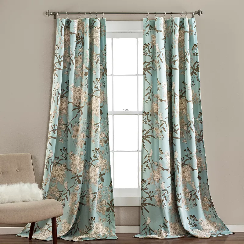 Lush Decor 2-pack Botanical Garden Window Curtains