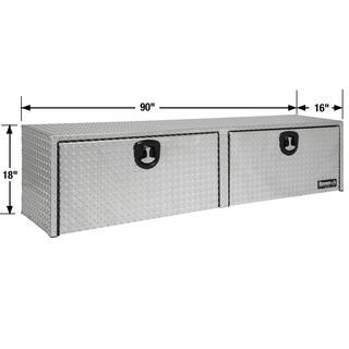 Buyers Products Company 90 Inch Diamond Tread Aluminum Top Mount Truck Tool Box 1701565