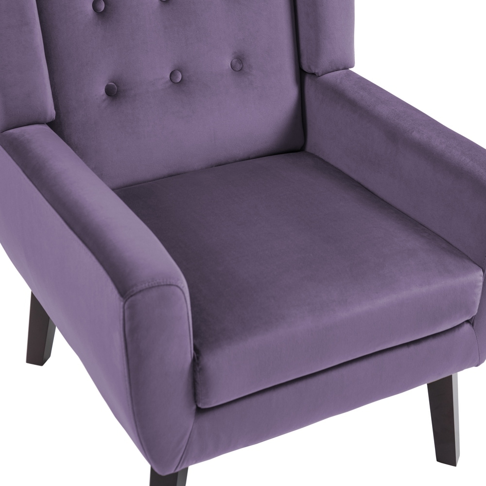 Modern Accent Chair Velvet Armchair