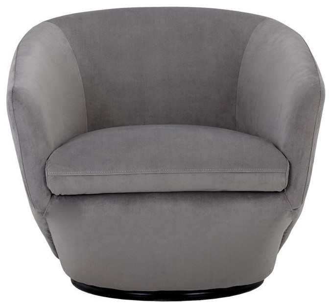 Sunpan 5West Treviso Swivel Armchair   Transitional   Armchairs And Accent Chairs   by Unlimited Furniture Group  Houzz