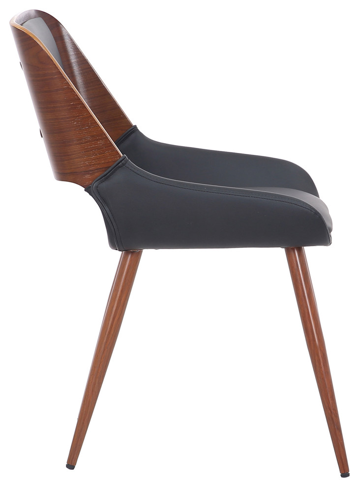 Mid Century Modern Fabric Side Chair   Midcentury   Dining Chairs   by WHI  Houzz