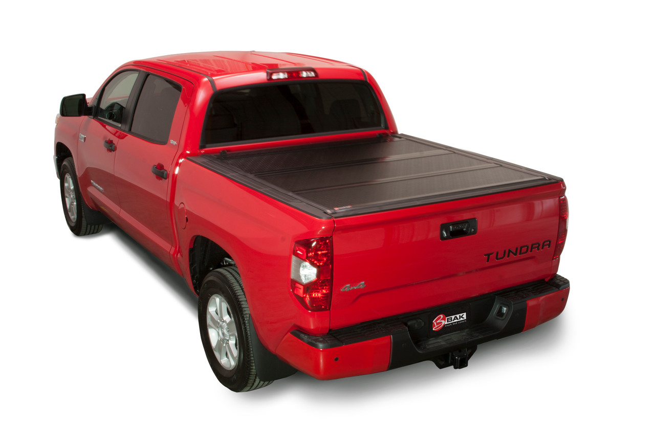 Bak Industries BAKFlip FiberMax 0721 Tundra 6x276quot w Deck Rail Sys wo Trail Spcl Edtn Strg Bxs Tonneau Cover